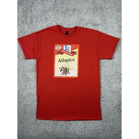 Gildan Other - Spice Girls Allspice Funny Parody T-Shirt Red Gildan Heavy Cotton Size M Men's